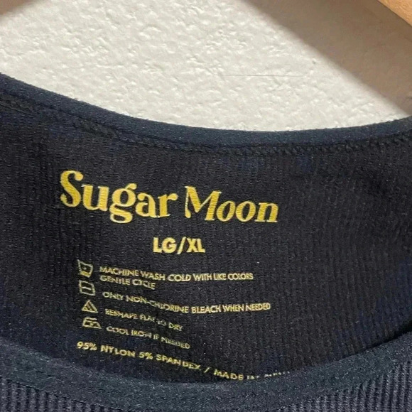 Sugar Moon juniors ribbed seamless bodysuit size L/XL - Picture 3 of 3